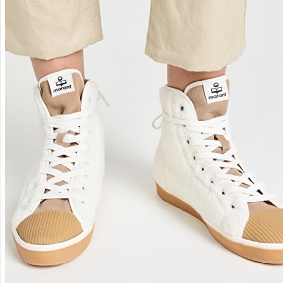 Isabel Marant Fake Fur Logo Sneaker FR39/40 FINAL PRICE NO OFFERS shearling - Picture 3 of 7